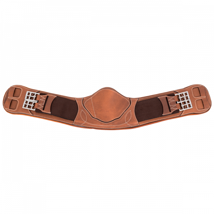 Curved comfort dressage girth